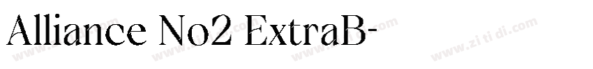 Alliance No2 ExtraB字体转换